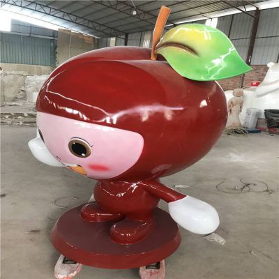 商场美陈摆件玻璃钢卡通水果公仔博鱼网页版