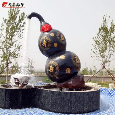 户外景观铜雕流水摆件葫芦博鱼网页版