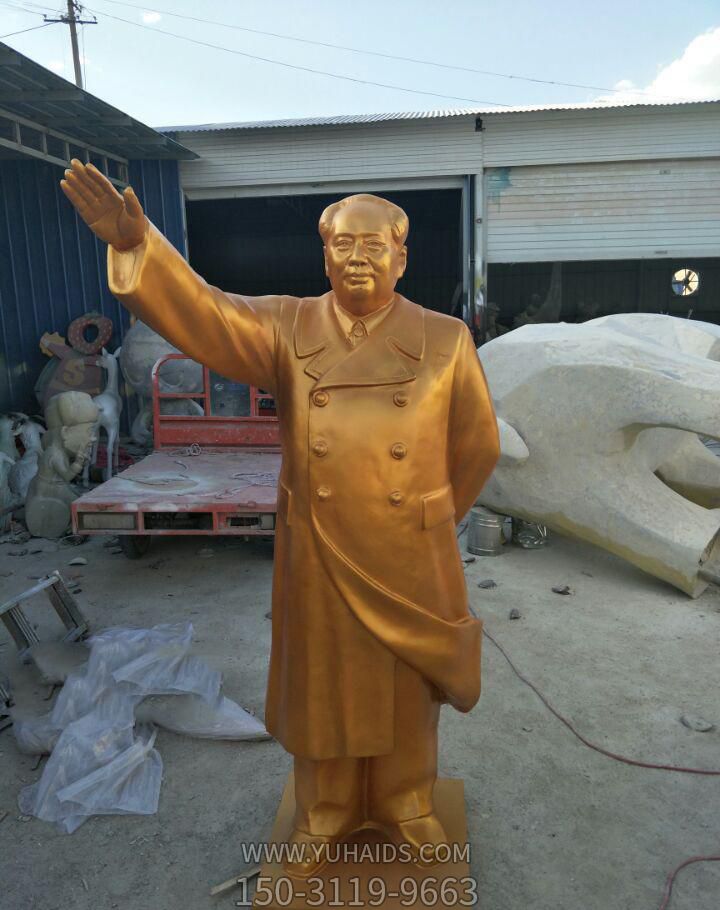 广场纯铜打造挥手的毛主席毛泽东博鱼网页版