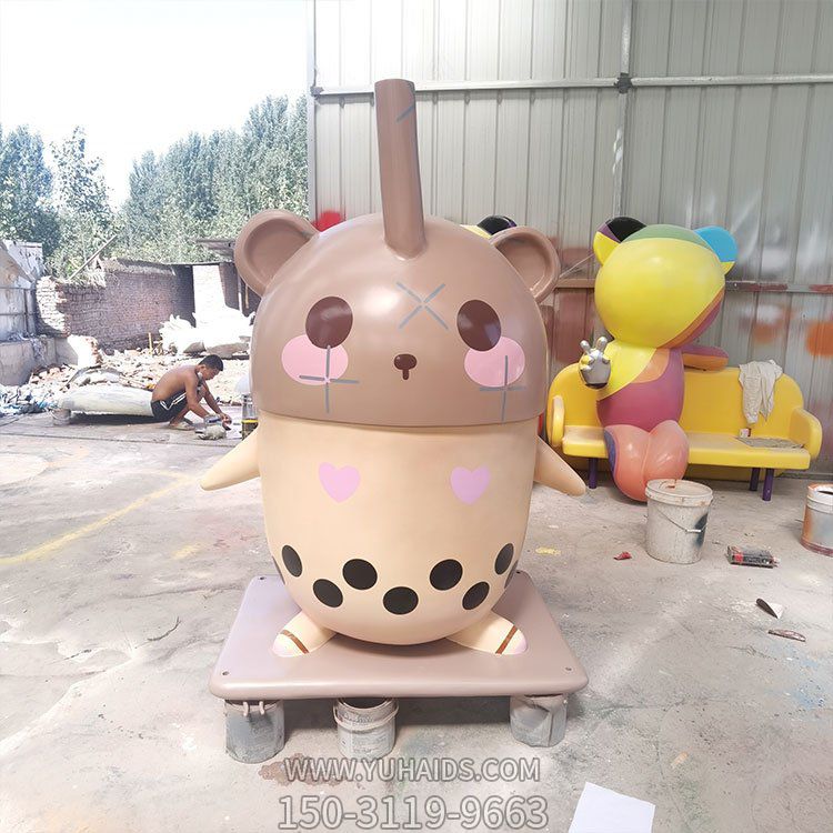 商场冷饮店玻璃钢卡通美陈装饰品摆件博鱼网页版