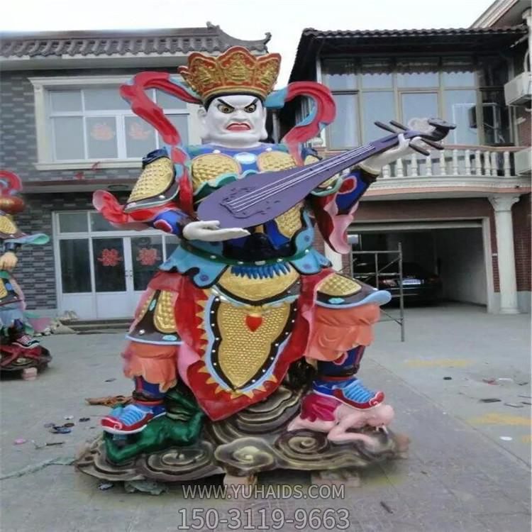玻璃钢彩绘寺庙四大天王佛像  树脂菩萨博鱼网页版