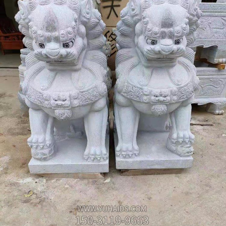 大理石石雕户外园林狮子摆件博鱼网页版