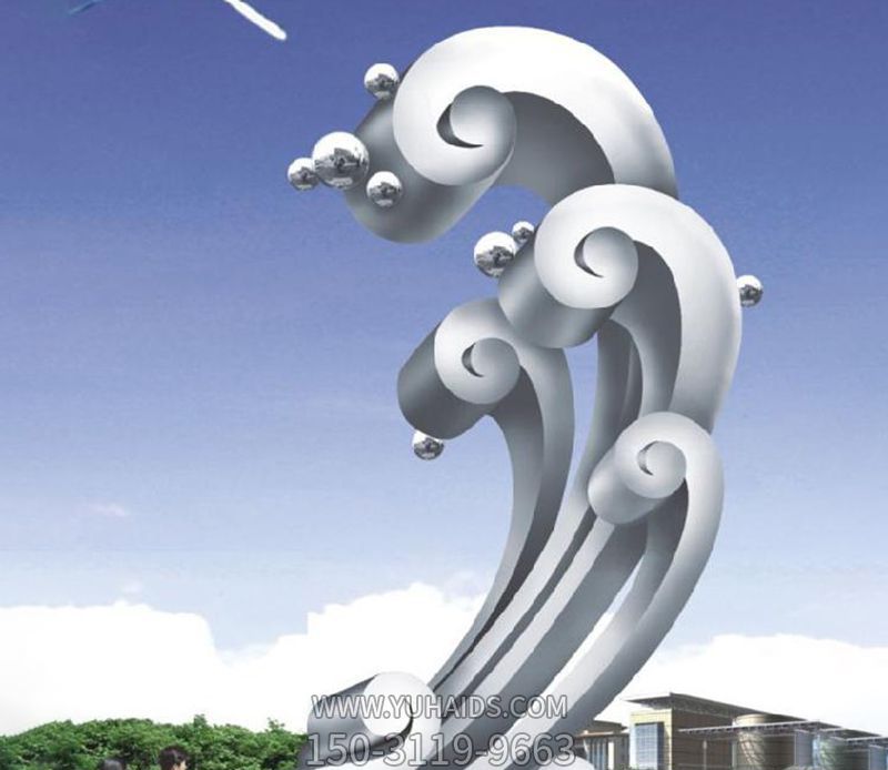 公园装饰不锈钢海浪浪花博鱼网页版