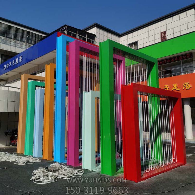 公园绿地广场不锈钢彩绘创意景观博鱼网页版