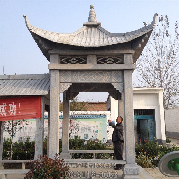 大理石石雕户外庭院园林凉亭景观摆件博鱼网页版