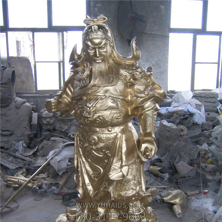 立式寺庙宗教大型铜雕武财神关公博鱼网页版