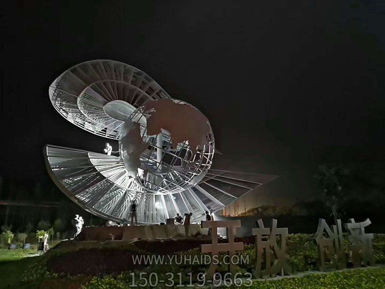 不锈钢镂空创意网格户外广场大型景观博鱼网页版