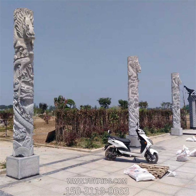 大理石石雕园林景观盘龙文化柱博鱼网页版