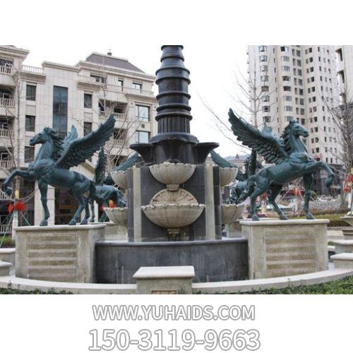 广场阿波罗战车博鱼网页版 大型户外景观摆件