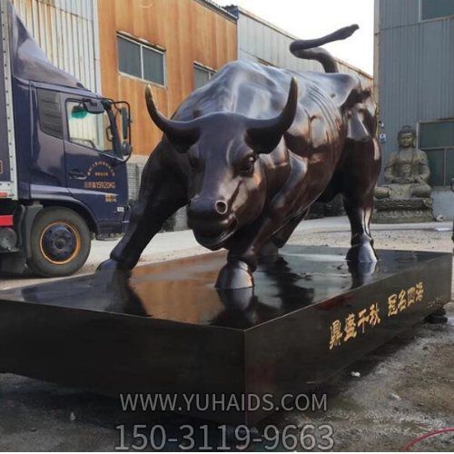 玻璃钢仿铜奋进华尔街牛博鱼网页版