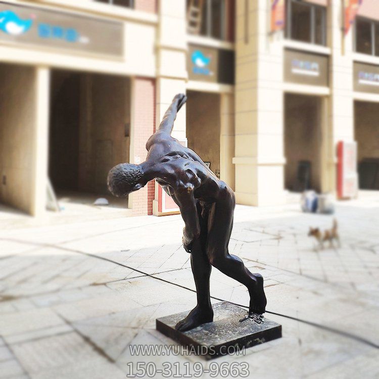 玻璃钢仿铜户外园林景观人物博鱼网页版