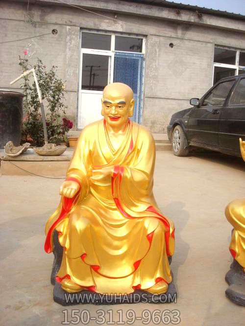 不锈钢喷金鎏金烤漆寺庙菩萨十八罗汉博鱼网页版