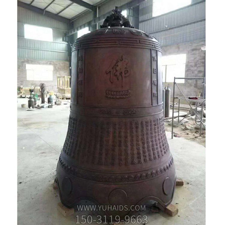 园林景区寺庙大型铜雕铜钟博鱼网页版