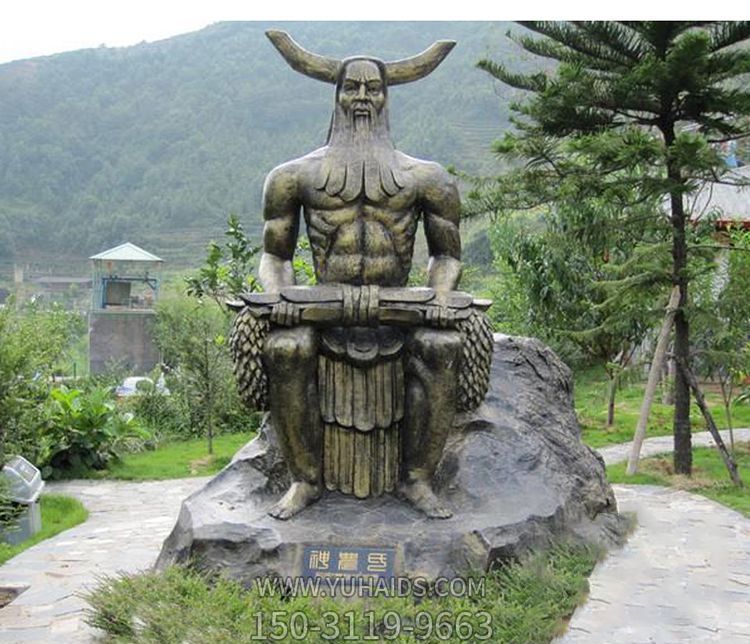 观景区上古神话人物伏羲铜博鱼网页版