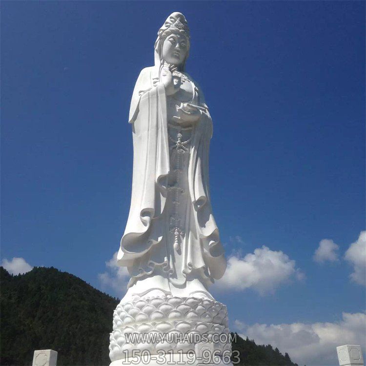 天然优质汉白玉浮雕南海观音寺院大型石佛像博鱼网页版