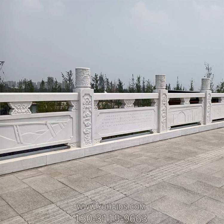 汉白玉大理石雕刻城市街道建设防护栏杆博鱼网页版