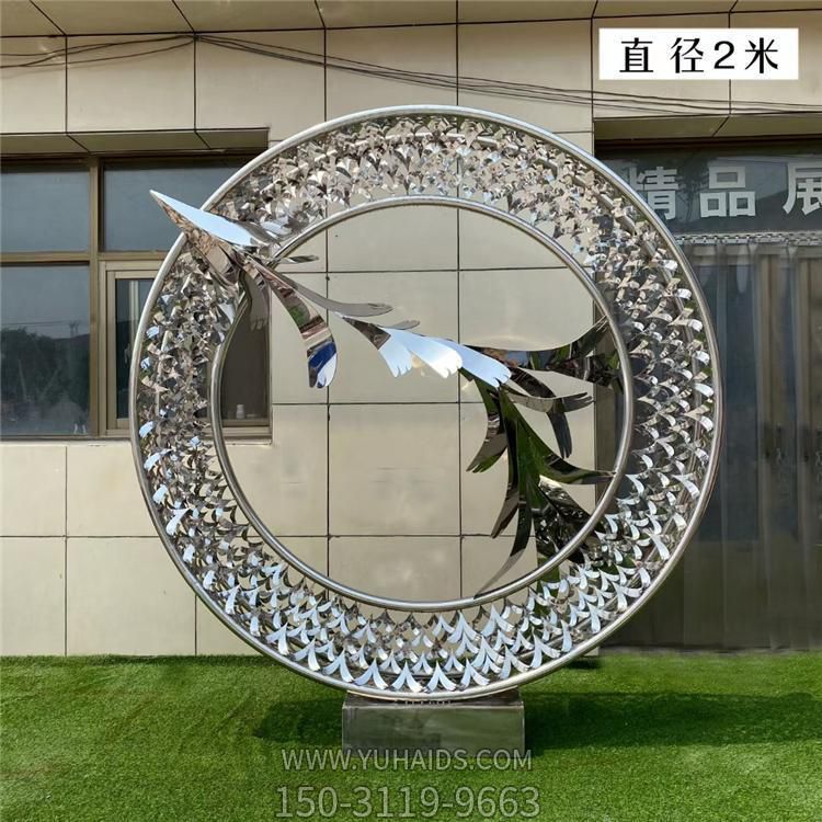 不锈钢镂空户外园林景观圆环博鱼网页版