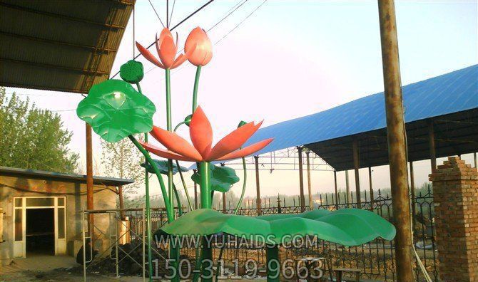 公园玻璃钢彩绘荷花荷叶博鱼网页版