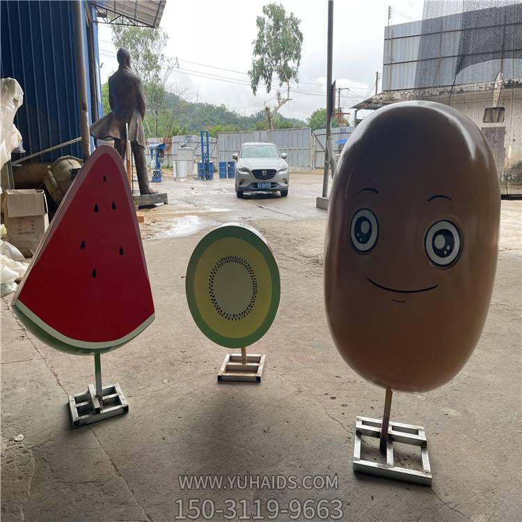 园林户外玻璃钢卡通水果景观博鱼网页版摆件