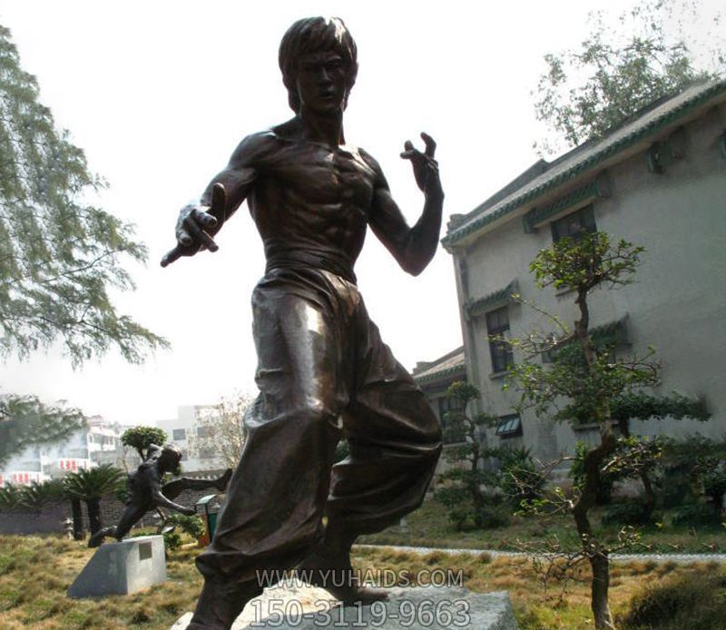 玻璃钢仿铜电影名人李小龙博鱼网页版