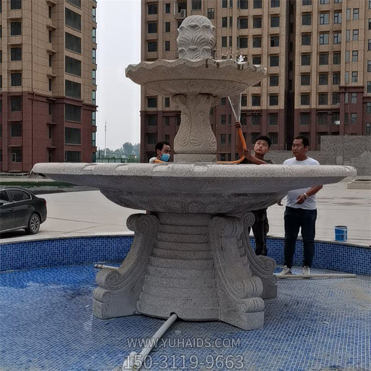 别墅小区大型双层流水摆件喷泉博鱼网页版