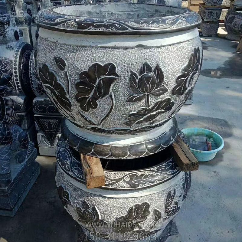 莲花青石石雕缸博鱼网页版