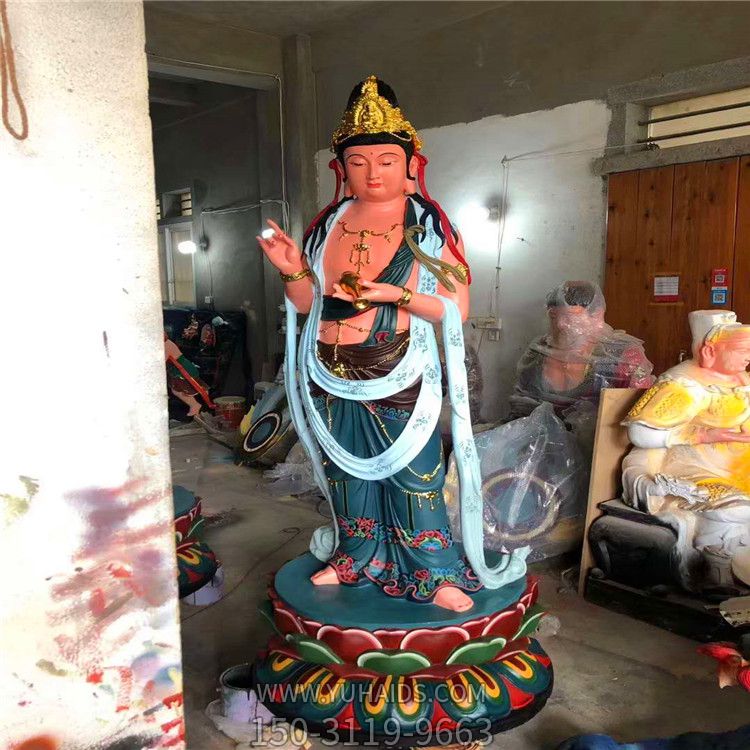 玻璃钢彩绘景区寺庙供奉神佛三圣博鱼网页版