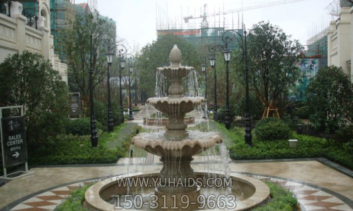 学院广场景观大型流水钵喷泉大理石博鱼网页版 学院广场景观大型流水钵喷泉大理石博鱼网页版