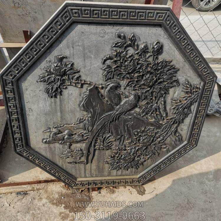 石雕仿古窗花镂空青石影壁墙浮雕壁画博鱼网页版