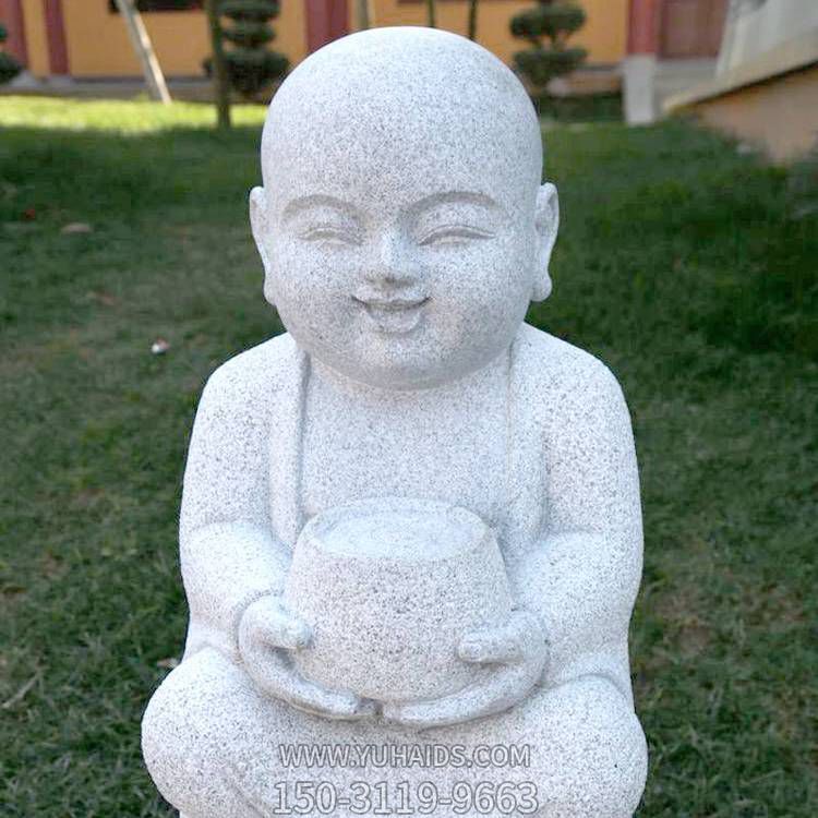 户外公园大理石石雕小沙弥博鱼网页版