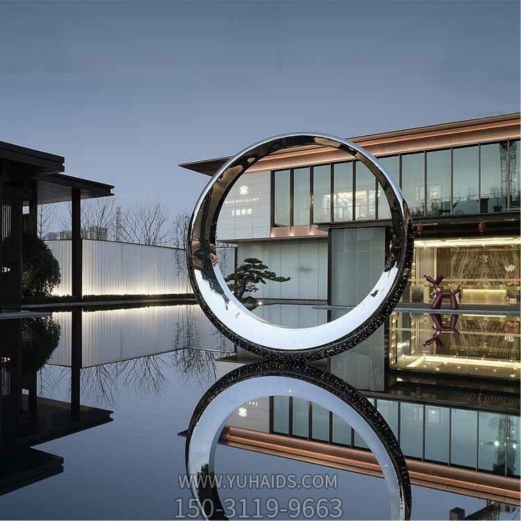 会所酒店不锈钢镜面圆环博鱼网页版