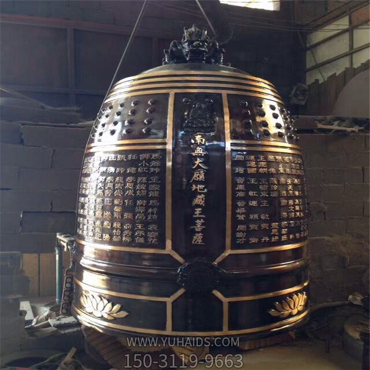 寺庙 佛教玻璃钢仿铜钟博鱼网页版