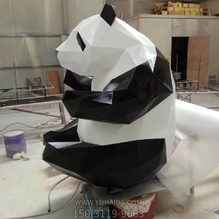 几何不锈钢彩绘园林商场大型熊猫博鱼网页版