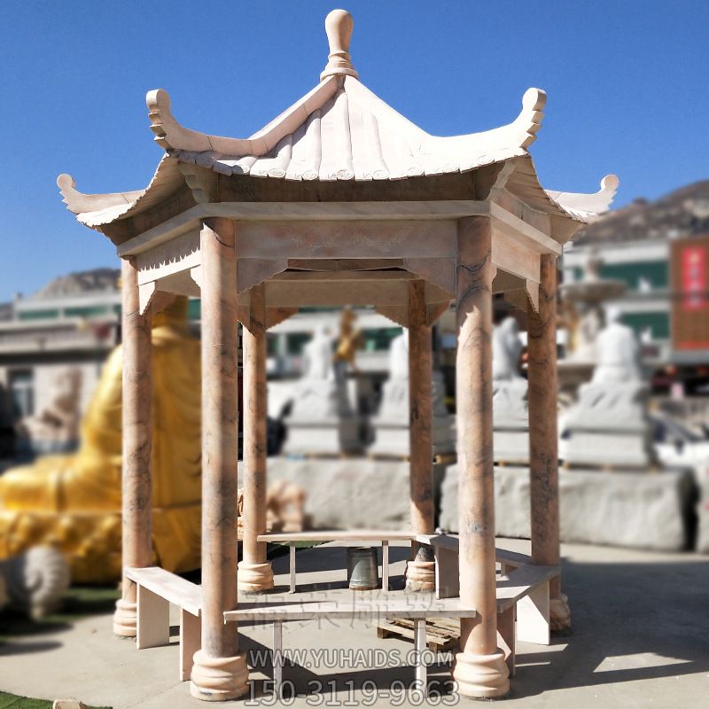 小区广场摆放花岗岩凉亭休闲座椅博鱼网页版