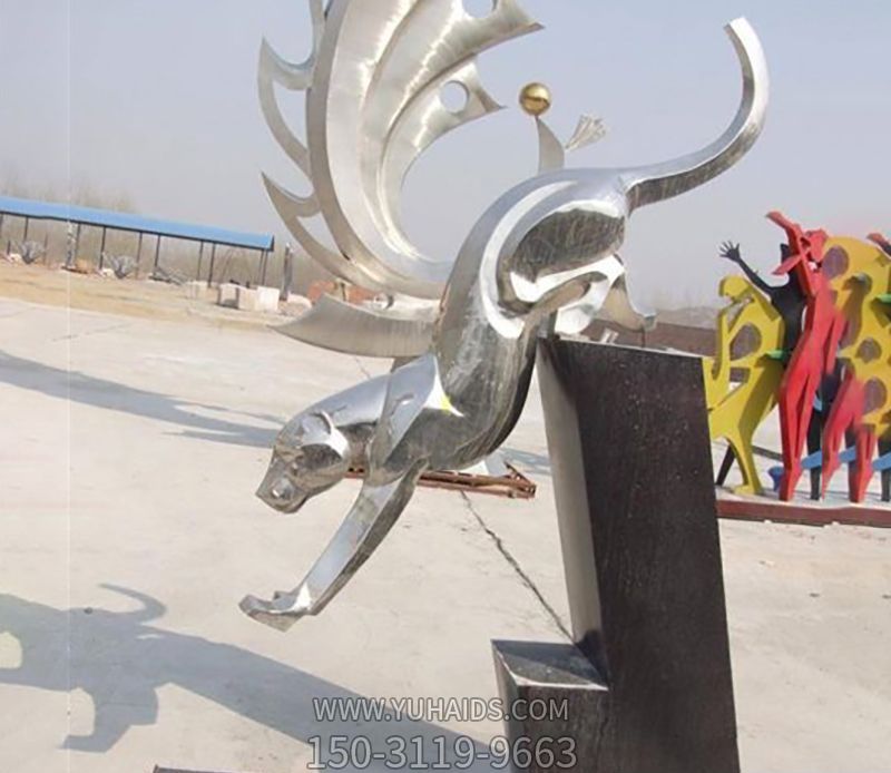 公园广场不锈钢烤漆奔跑下山豹子博鱼网页版