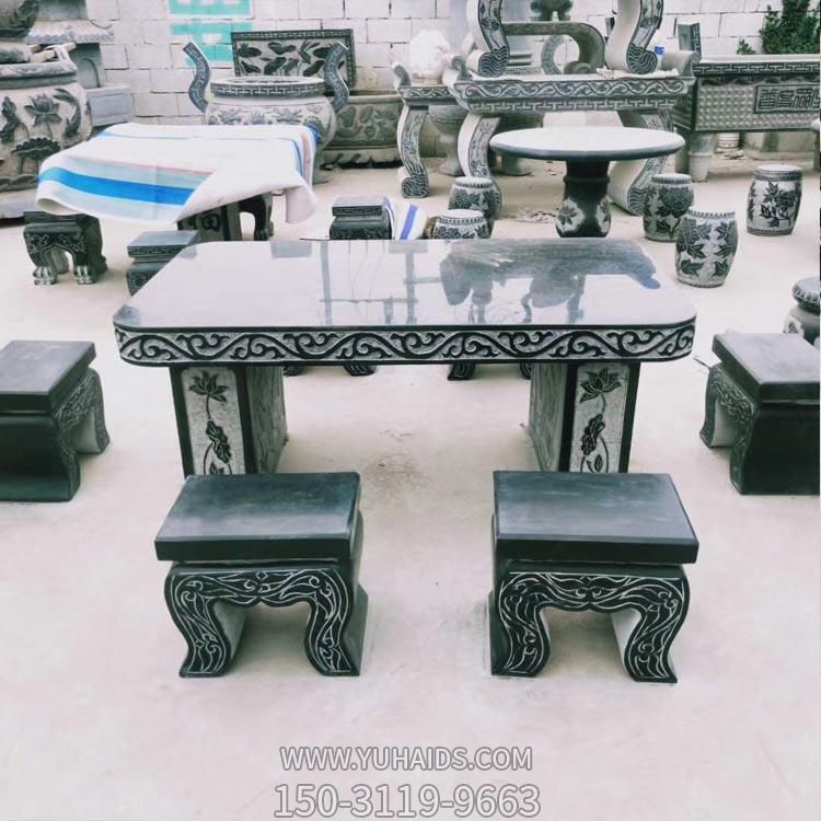 园林庭院家用青石石雕石桌石凳博鱼网页版