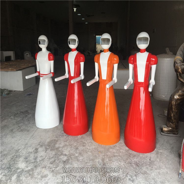 商场玻璃钢抽象机器人博鱼网页版