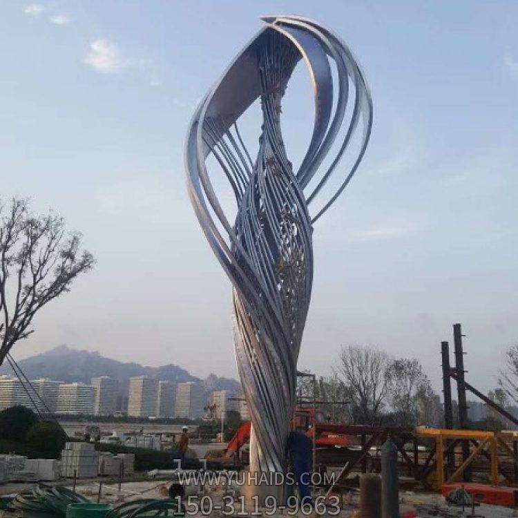 景区景点广场大型不锈钢创意园林景观摆件博鱼网页版