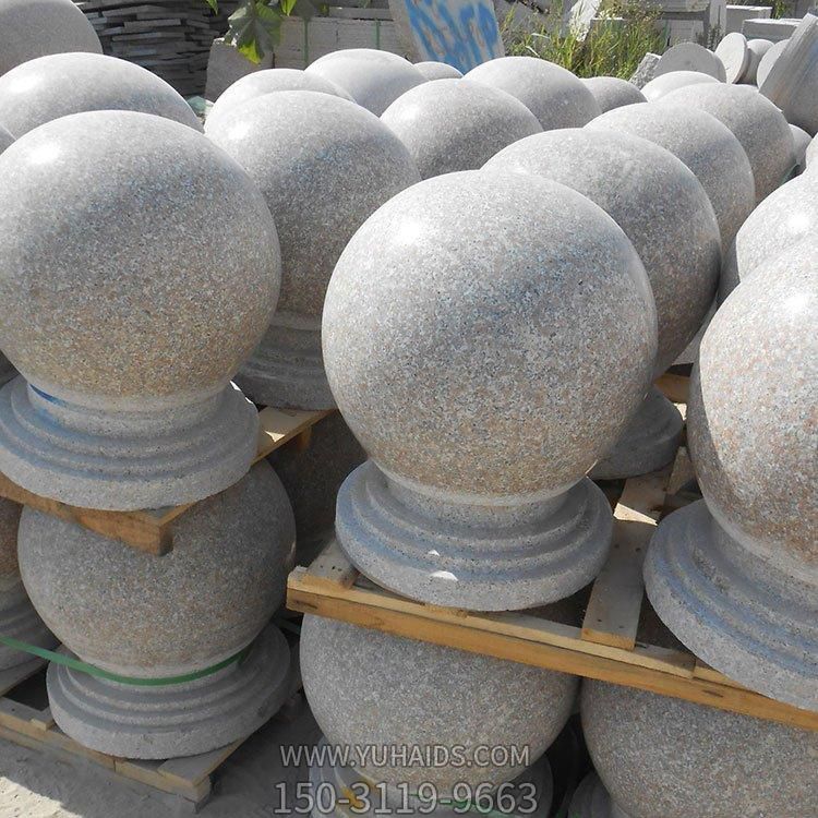 天然花岗岩雕刻小区公园门前阻车石圆球墩博鱼网页版