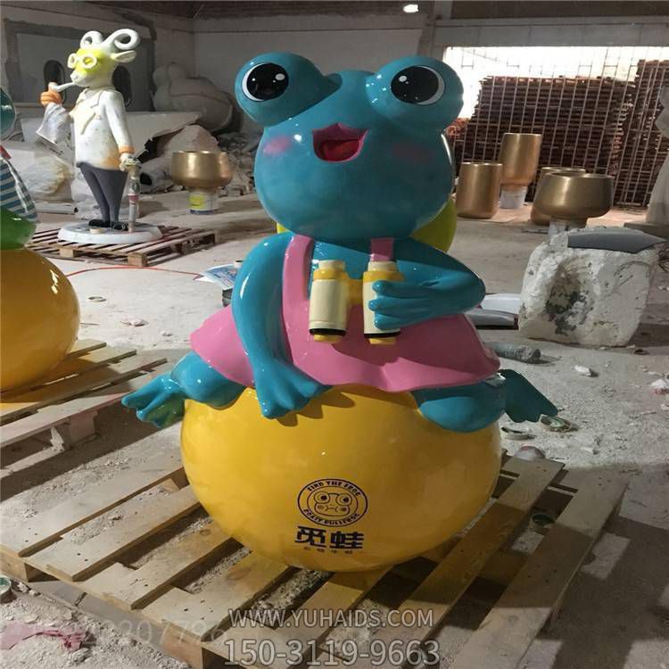 公司企业摆放玻璃钢形象青蛙吉祥物博鱼网页版