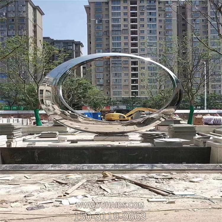 不锈钢镜面户外广场大型圆环博鱼网页版