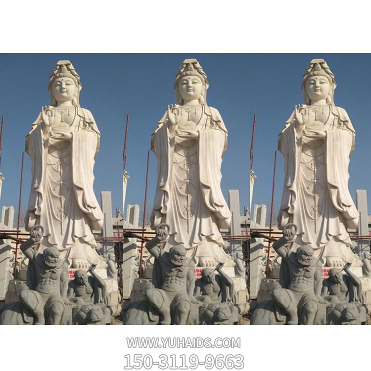 户外宗教寺庙大理石石雕滴水观音博鱼网页版