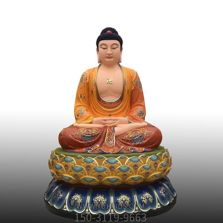 寺庙大型玻璃钢彩绘如来博鱼网页版