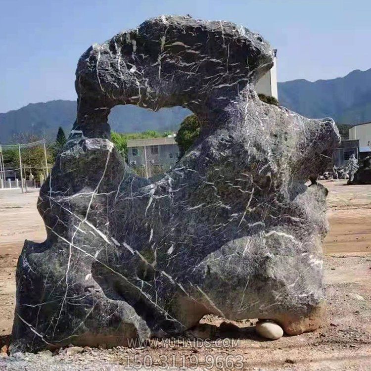 户外公园大型纹路创意风景石博鱼网页版