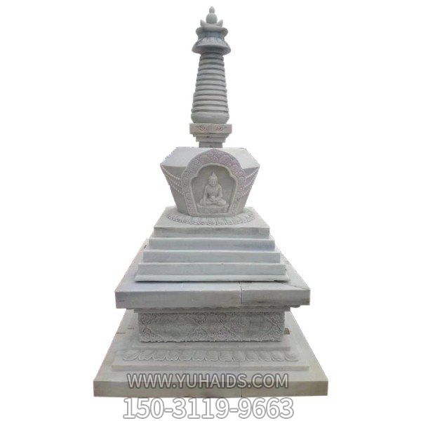 汉白玉大理石雕刻藏式寺庙舍利佛塔博鱼网页版