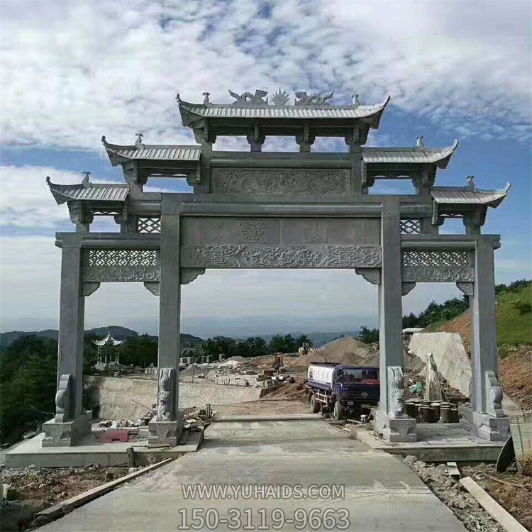 户外农村乡镇大理石石雕牌坊博鱼网页版