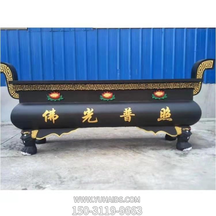 寺庙长方形祈福纳福上香铜香炉博鱼网页版