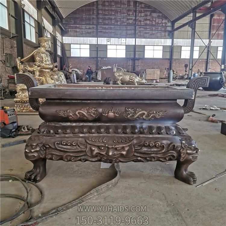 宗教寺庙大型铜雕香炉博鱼网页版