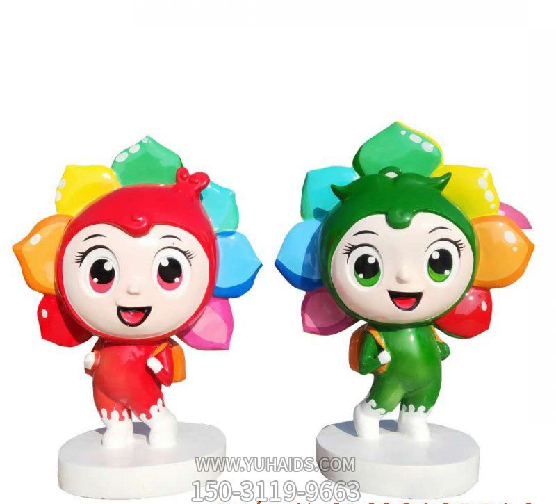 游乐场玻璃钢卡通花朵博鱼网页版