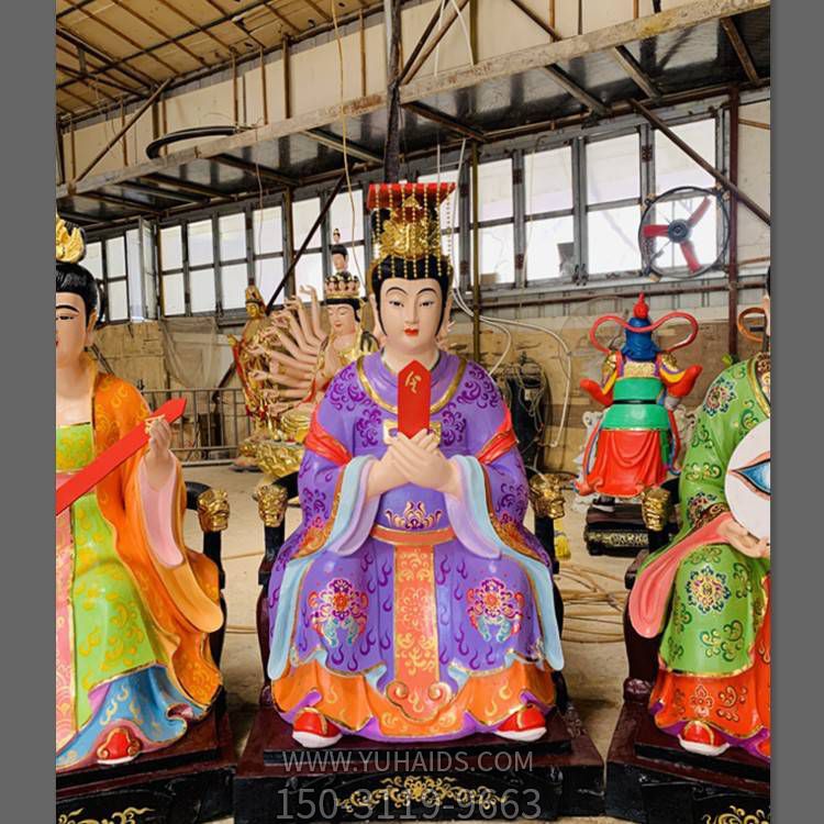 寺庙供奉玻璃钢彩绘菩萨黄极老母博鱼网页版